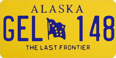 AK license plate GEL148