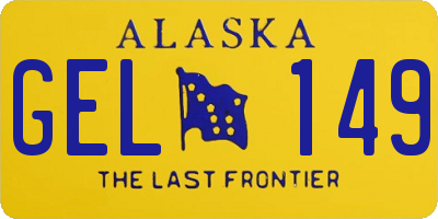 AK license plate GEL149