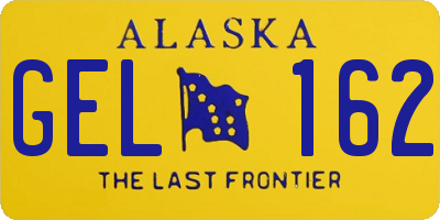 AK license plate GEL162