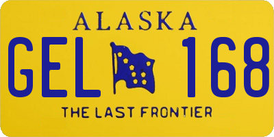 AK license plate GEL168