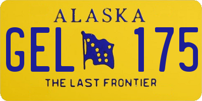 AK license plate GEL175