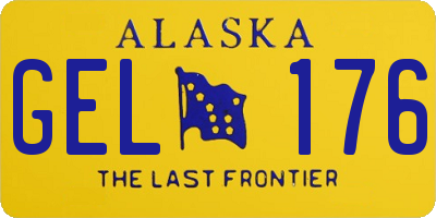 AK license plate GEL176