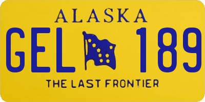 AK license plate GEL189