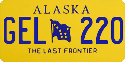 AK license plate GEL220