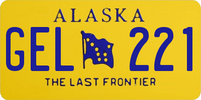 AK license plate GEL221