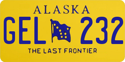 AK license plate GEL232