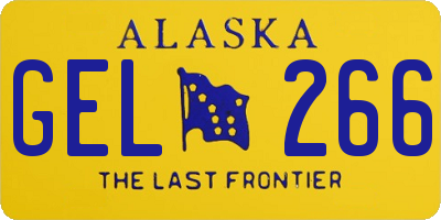 AK license plate GEL266