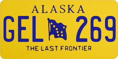 AK license plate GEL269