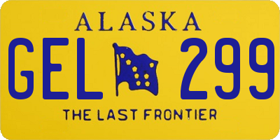 AK license plate GEL299