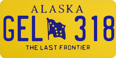 AK license plate GEL318