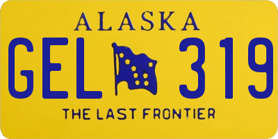 AK license plate GEL319
