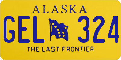 AK license plate GEL324