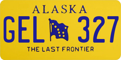 AK license plate GEL327