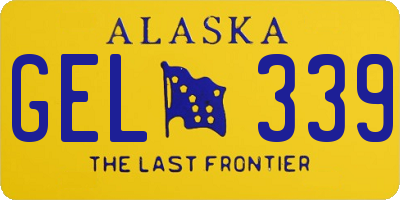 AK license plate GEL339
