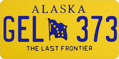 AK license plate GEL373