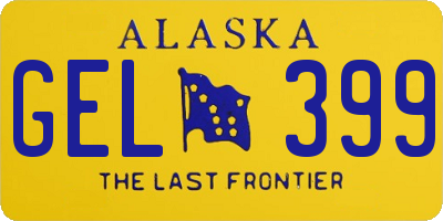 AK license plate GEL399