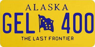 AK license plate GEL400