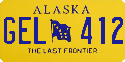 AK license plate GEL412