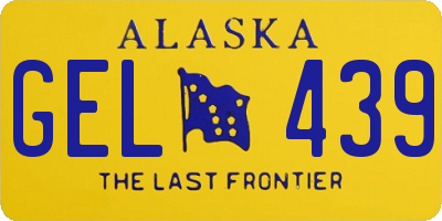 AK license plate GEL439