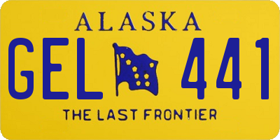 AK license plate GEL441