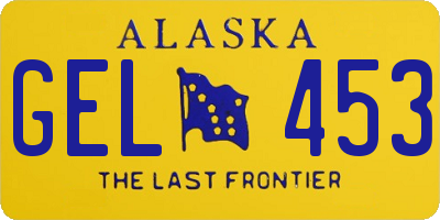 AK license plate GEL453