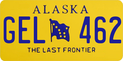 AK license plate GEL462