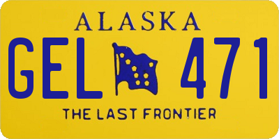 AK license plate GEL471
