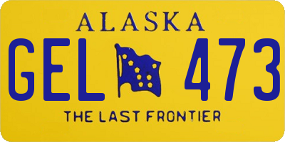 AK license plate GEL473
