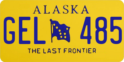 AK license plate GEL485
