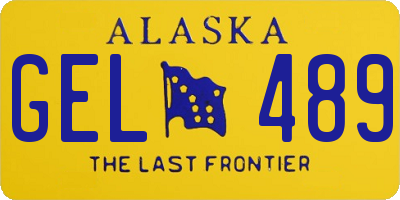 AK license plate GEL489