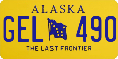 AK license plate GEL490