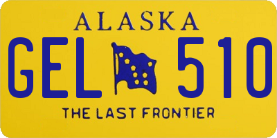 AK license plate GEL510