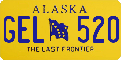 AK license plate GEL520