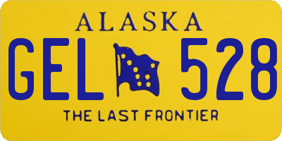 AK license plate GEL528