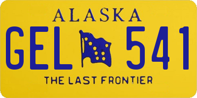 AK license plate GEL541