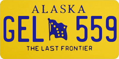 AK license plate GEL559
