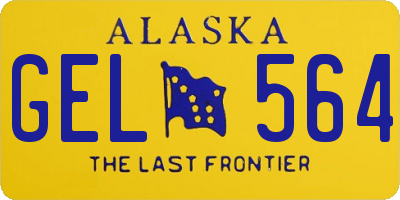 AK license plate GEL564