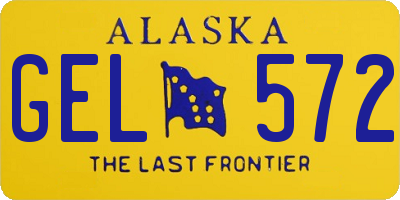 AK license plate GEL572