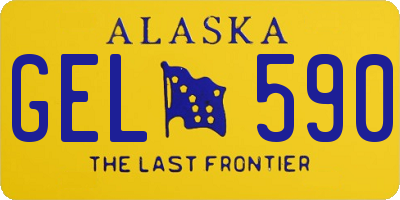 AK license plate GEL590