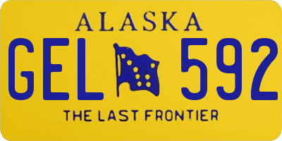 AK license plate GEL592