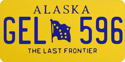 AK license plate GEL596