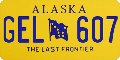 AK license plate GEL607