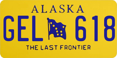 AK license plate GEL618