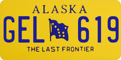 AK license plate GEL619