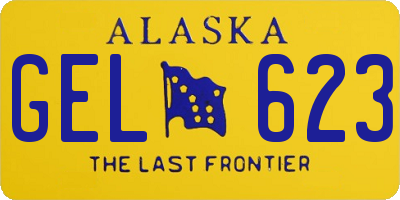 AK license plate GEL623