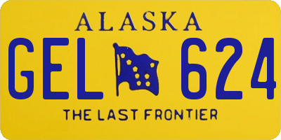 AK license plate GEL624