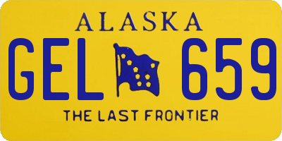AK license plate GEL659