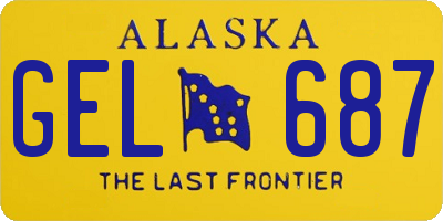 AK license plate GEL687