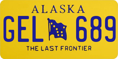 AK license plate GEL689