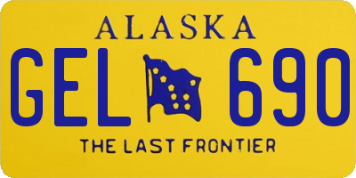 AK license plate GEL690